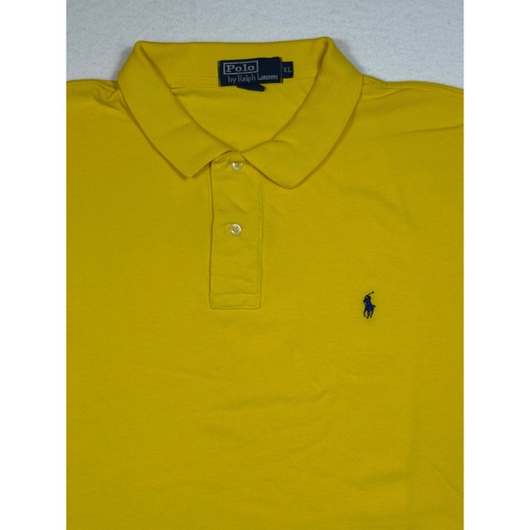 Polo Ralph Lauren Other - Polo Ralph Lauren Mens Yellow Short Sleeve Classic Fit Pony Shirt Size XL